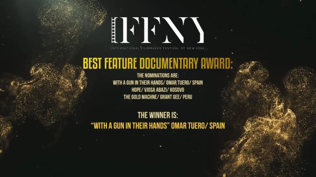 ‘A Mano Armada’, premio a Mejor Documental en IFFNY (International Filmaker Festival of New York)